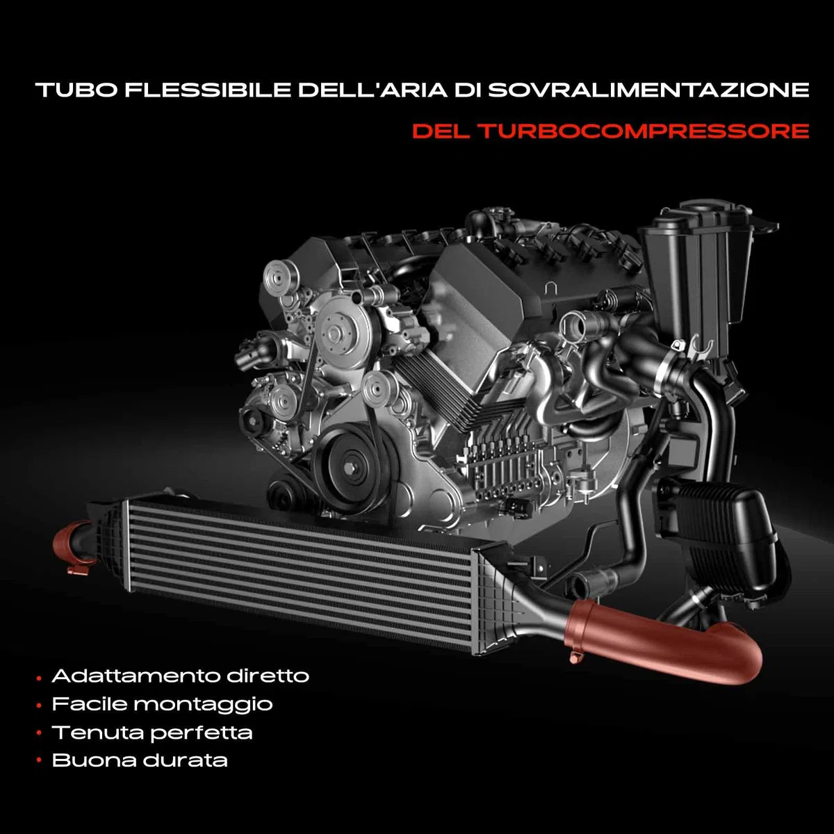 Frankberg Tubo d'aria manicotto Compatibile con Ducato Bus 230 2.8 TDI Ducato Bus 230 2.5 TDI Panorama/Combinato Ducato Pianale/Telaio 230 2.8 TDI Ducato Pianale/Telaio 230 2.5 TDI 1307421080