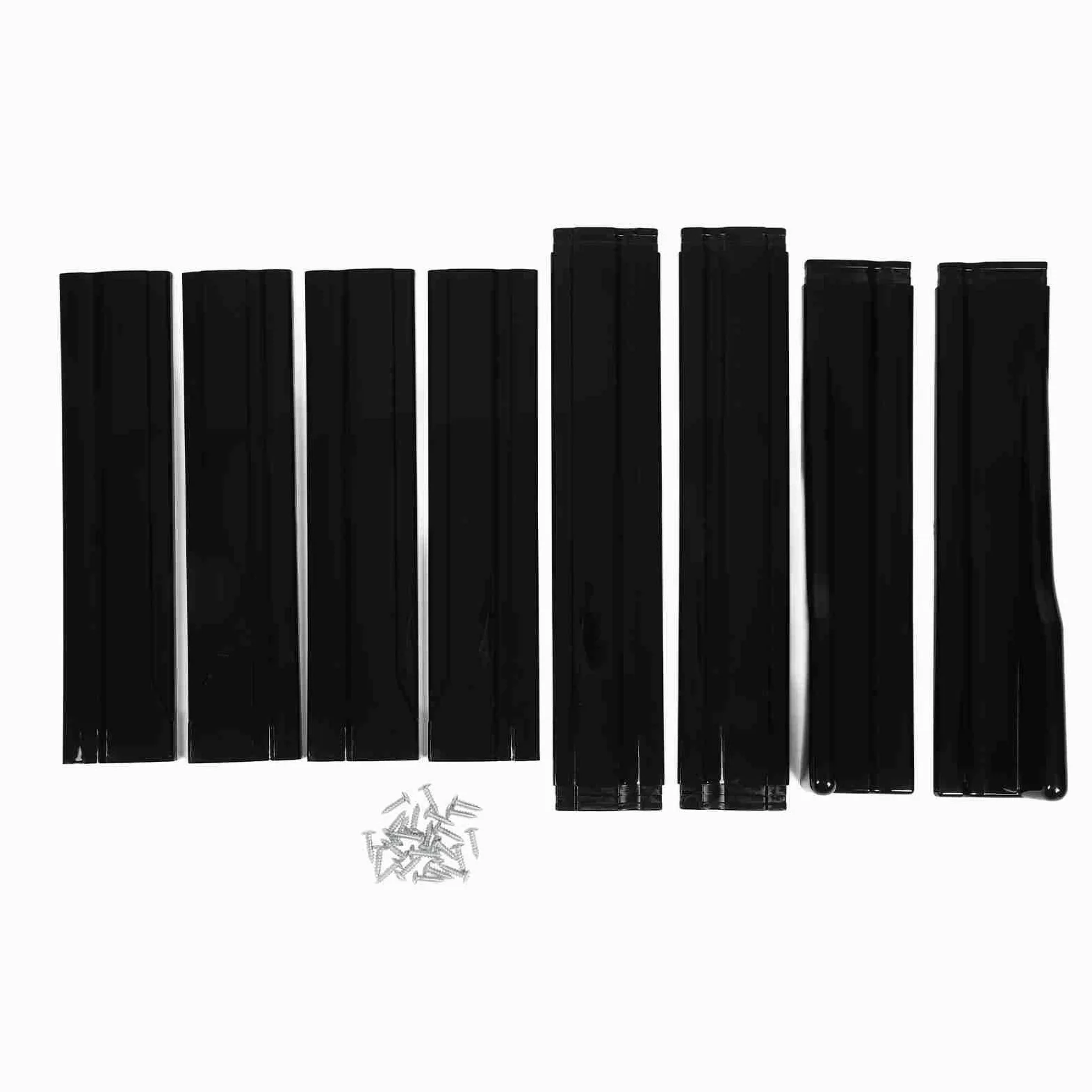 Minigonne laterali universali per auto, diffusori ad alette per minigonne laterali posteriori, estensione minigonne laterali in ABS da 2 m/78,7 pollici per, ridurre la resistenza (Nero lucido)