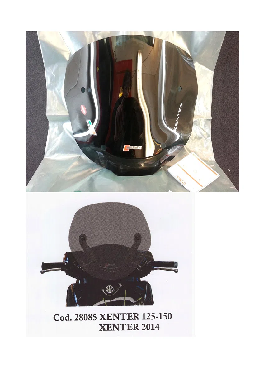 CUPOLINO FUME' scuro YAMAHA XENTER 125/150 cod.280