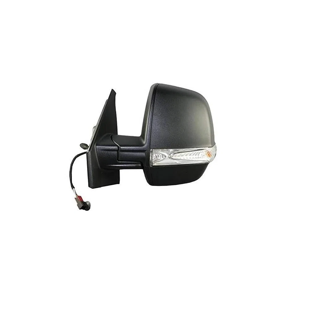 SPECCHIO RETROVISORE SINISTRO MECCANICO NERO CON FANALINO PER DOBLO 2010> MODELLO CARGO