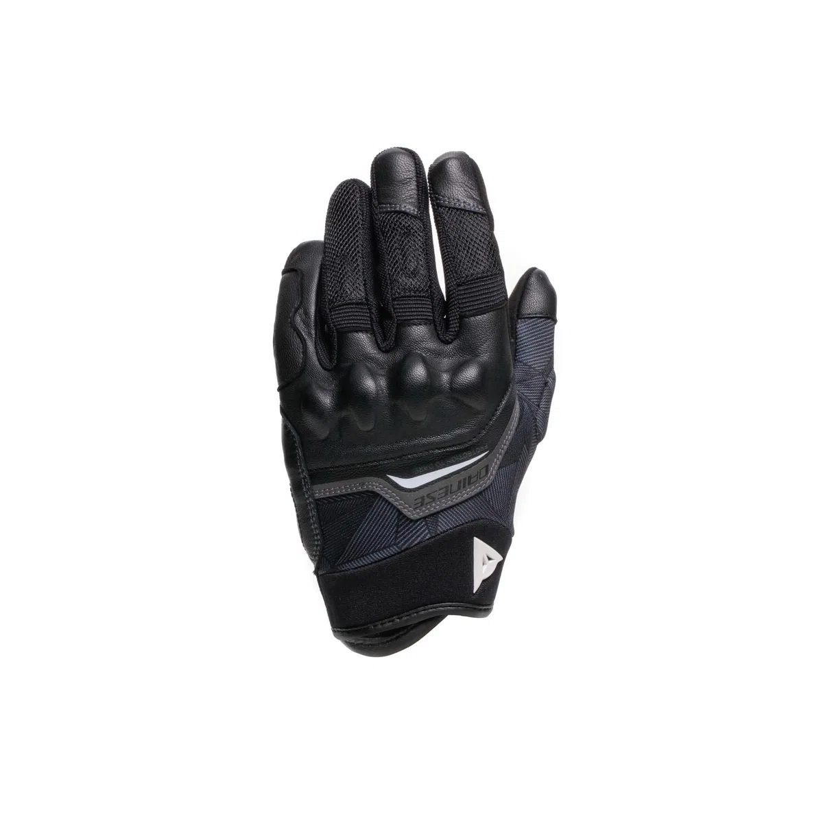 DAINESE - Ermex Gloves, Guanti Moto Estivi da Donna, Traspiranti con Inserti in Mesh, Protezioni Rigide sulle Nocche, Rinforzi in Pelle, Touchscreen, L, Nero e Bianco