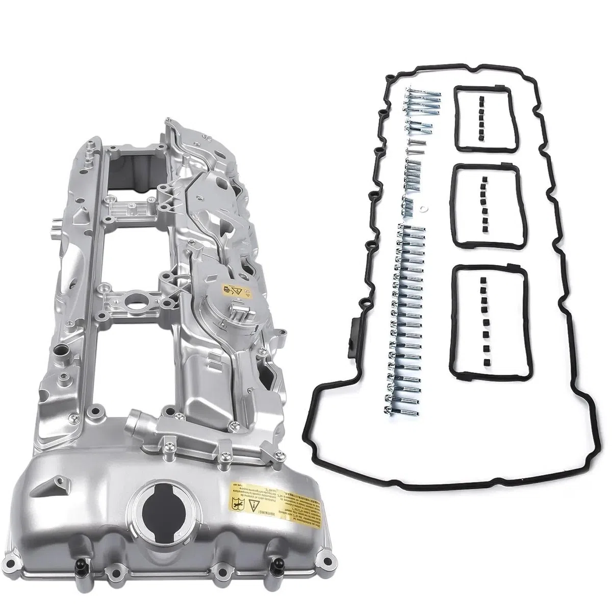 Coperchio Valvola Motore 11127570292 Coperchio Valvola In ALLUMINIO Con Guarnizione E Cappuccio Per BMW Per 135i 335i 535i 640i 740i X3 X5 N55 coperchio punterie