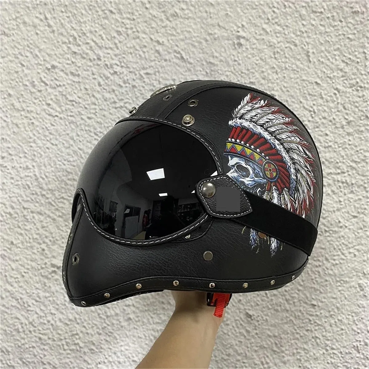 Visiera per casco Occhiali da moto Caschi semi-facciali Visiera a bolla Motociclismo Anti-UV Parabrezza Casco aperto colorato Lente protezione antipioggia antigraffio(Clear)