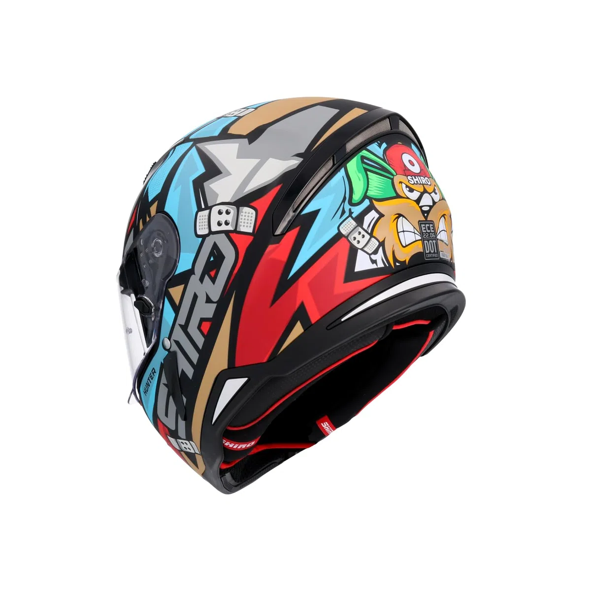BI ESSE Casco da moto integrale Casco di sicurezza stradale veloce Unisex Adulto Cool Rider Biker Sport Crash Helmet Equipment Quattro stagioni Biker Road Helmet