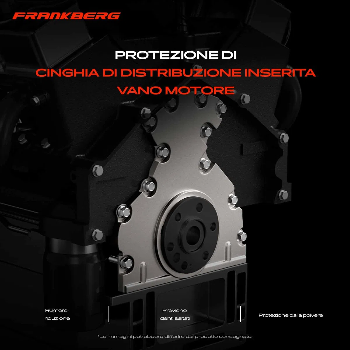 Frankberg Coperchio della cinghia di distribuzione BM5G6P073FA | Compatibile con: Fiesta VI CB1 CCN, KA+ FK UK, Ecosport, K.u.g.a II DM2