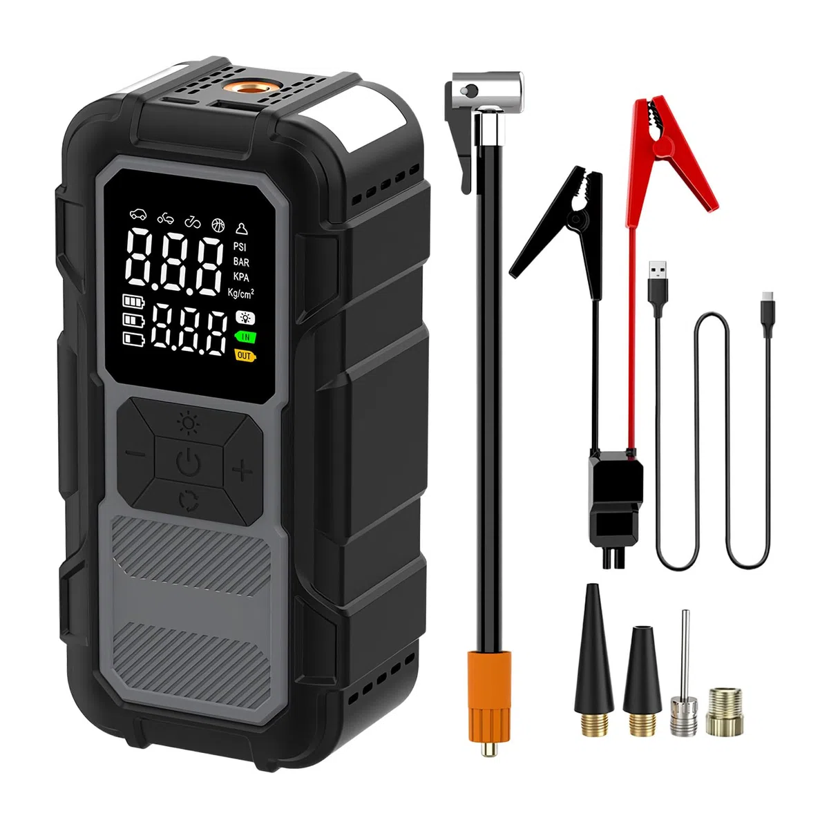 Avviamento Auto – Blocco Di Alimentazione Portatile Al Litio 12 V 4000 A, Avviatore Di Salto | Dispositivo Per Booster Della Batteria Di Emergenza, Viaggio Su Strada In Caso Di Guasto Del