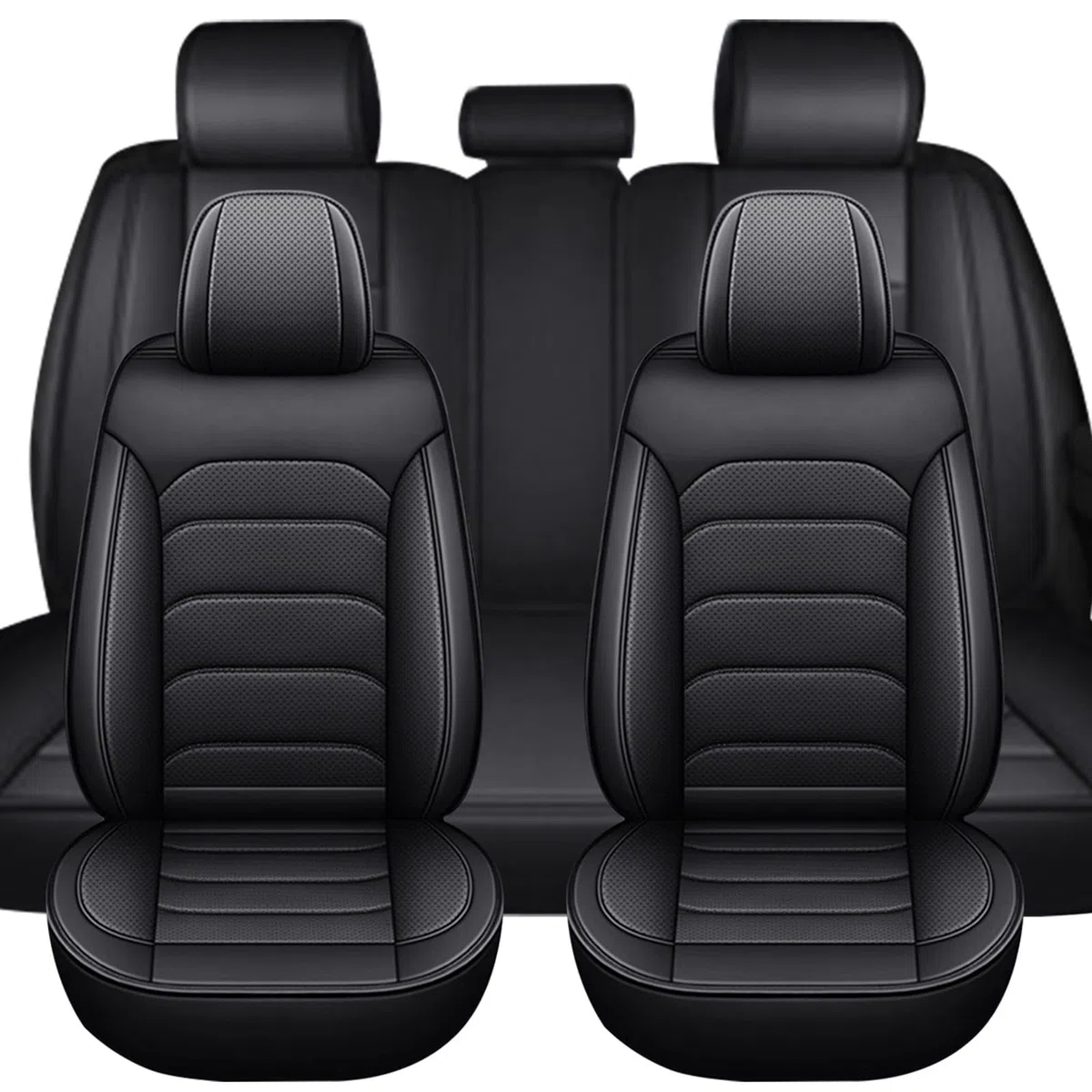 Coprisedili Auto Universale per Renaul Captur 2024,Coprisedile Auto Traspirante E Impermeabile Copri Sedile,con Airbag-Nero