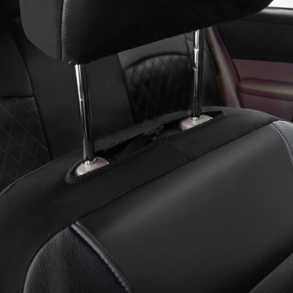 Shkalacar 9 Pezzi Coprisedile per Auto Coprisedile Universale in Pelle PU Set Completo di Accessori Interni per Auto per Veicolo SUV per Auto