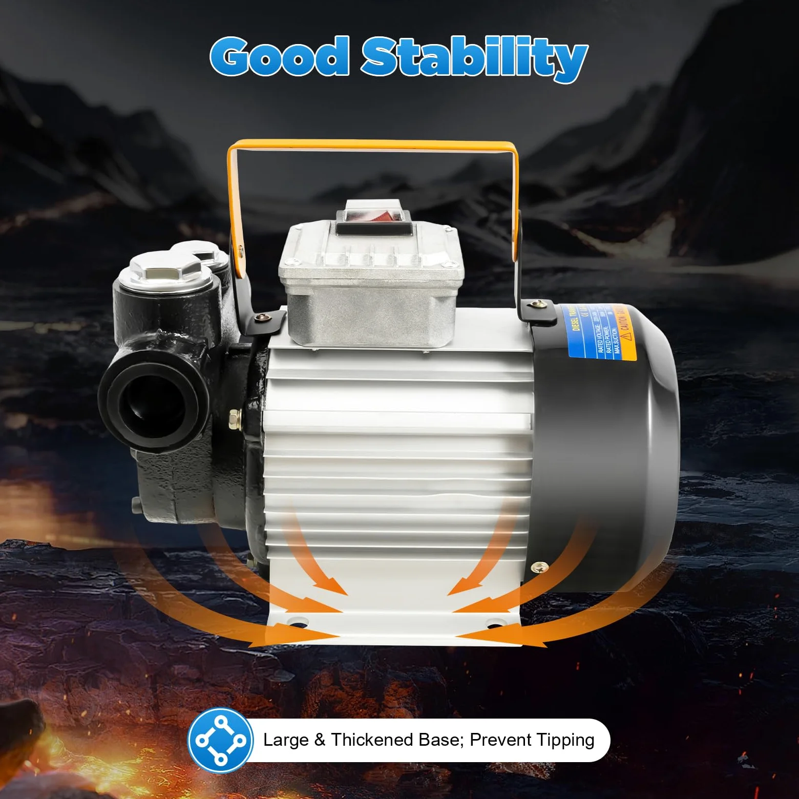 Pompa di carburante elettrica autoadescante diesel 550 W 220 V estrazione olio trasferimento carburante diesel