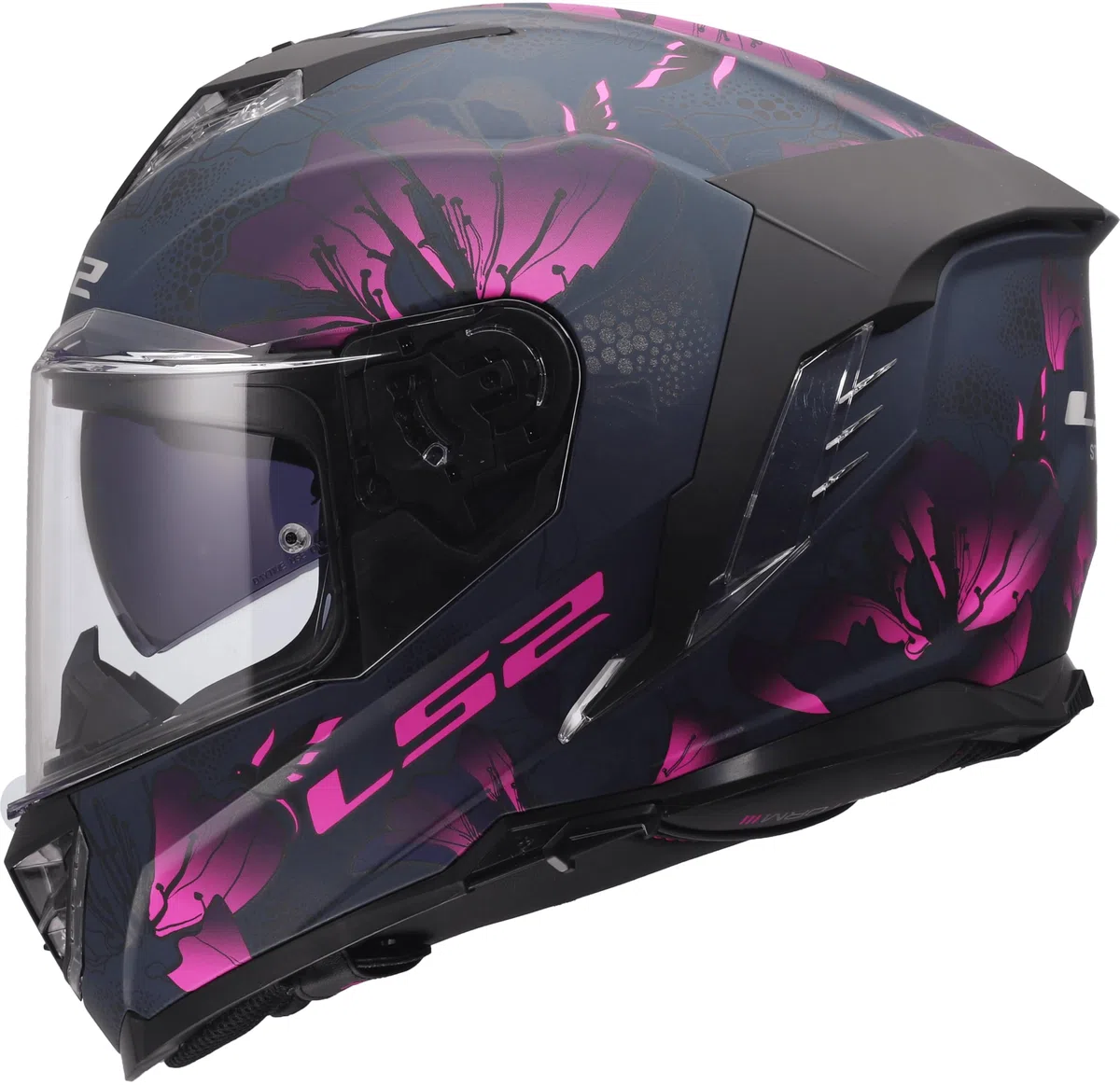 LS2, Casco Moto Integrale STORM III BURST Black Pink, XXS