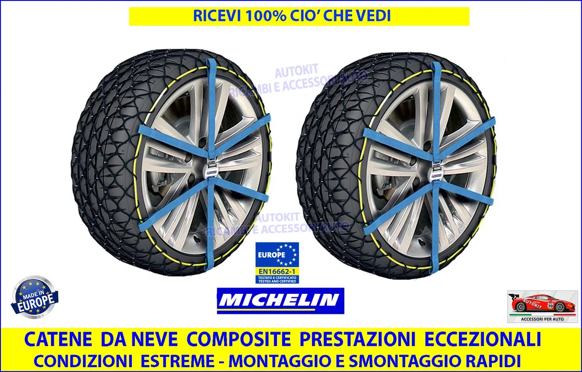 CATENE DA NEVE per auto OMOLOGATE Specifiche per GLA con sezione Ruote Gomme Cerchio 215/55-18