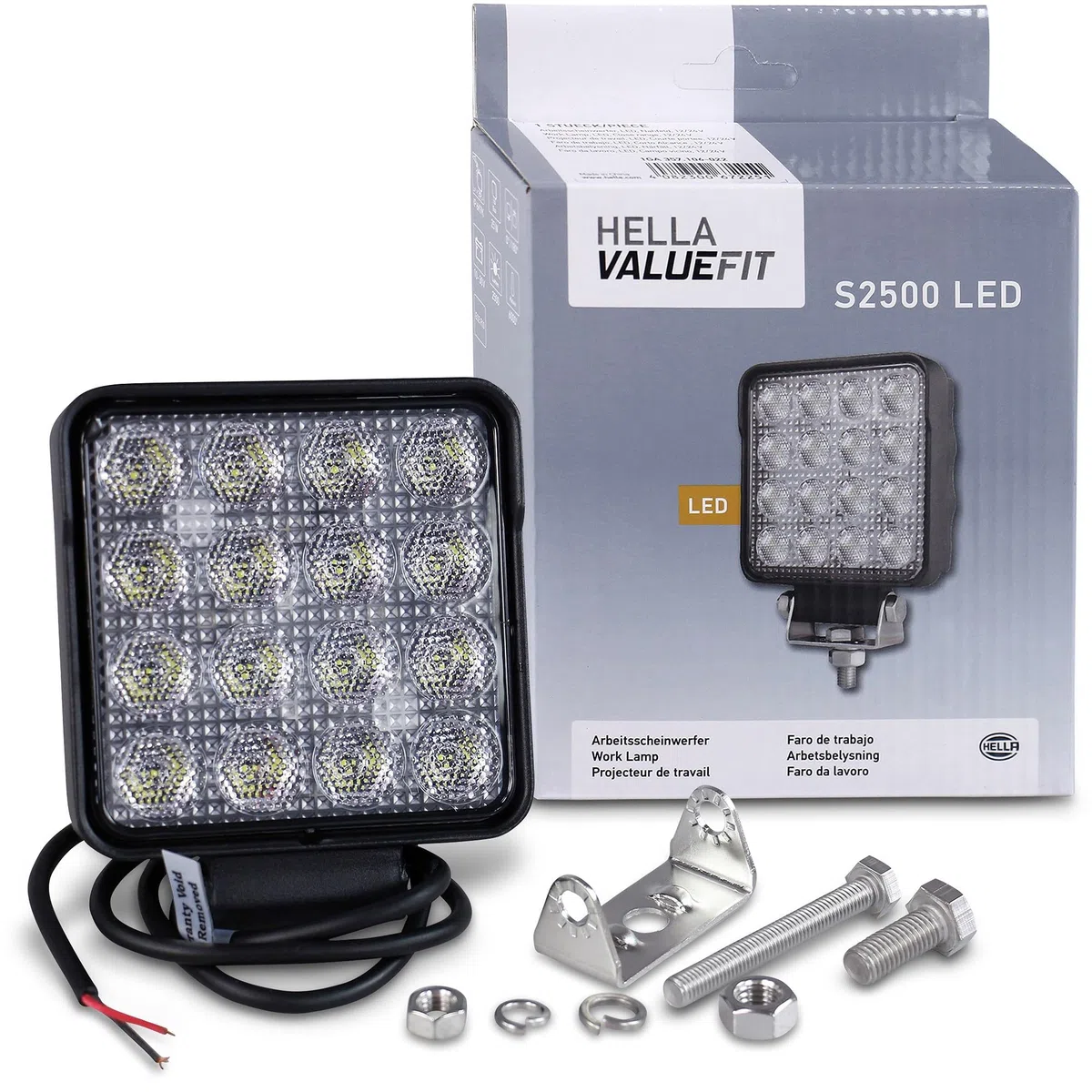 HELLA VALUEFIT 1GA 357 106-022 LED-Faro da lavoro, Valuefit S2500, 24/12V