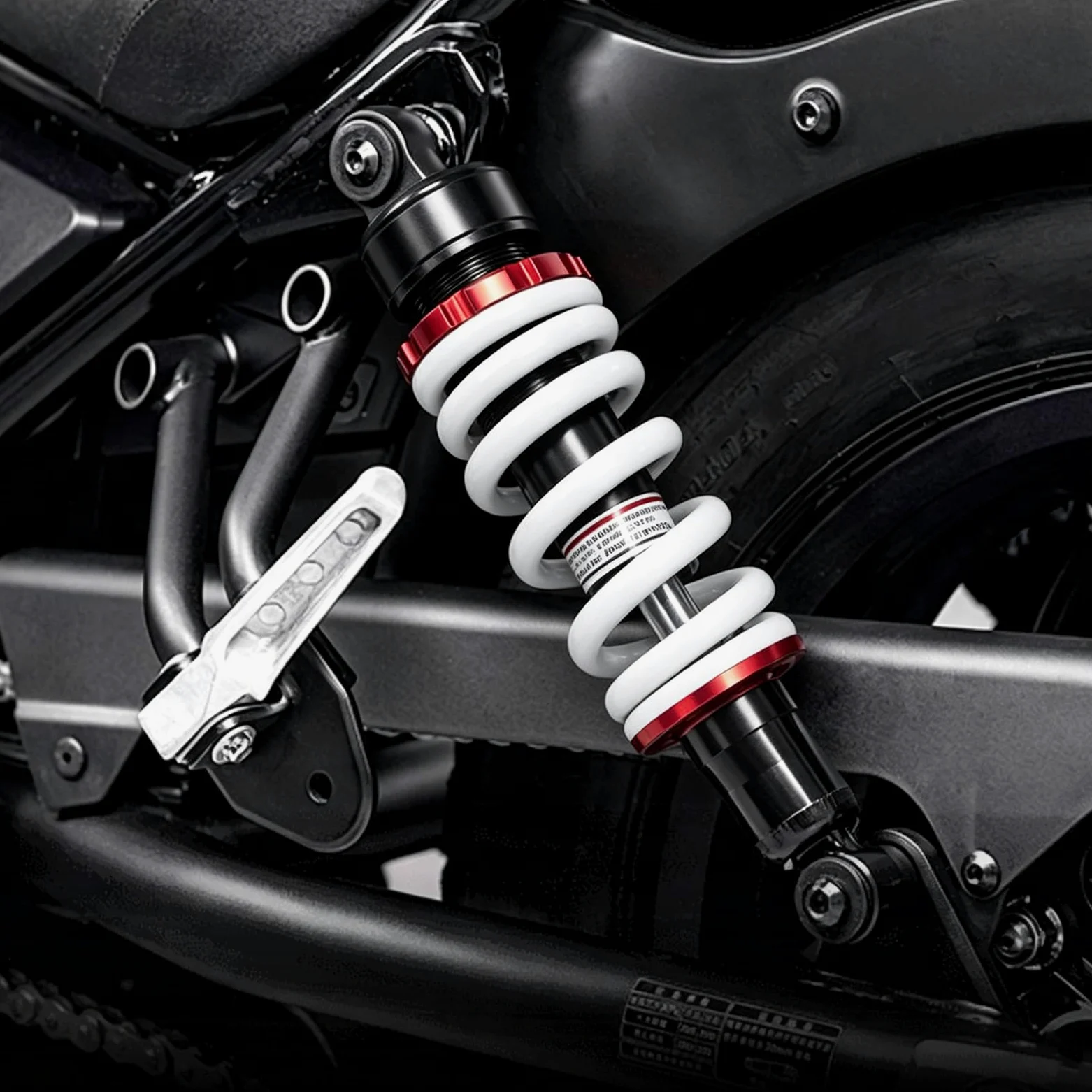 Ammortizzatore Posteriore Moto da 280mm, 12mm Foro, Puntoni di Sospensione Posteriori per Moto per 70cc 90cc 110cc 125cc 140cc 200cc Pit Quad Dirt Bike Off Road Motor ATV