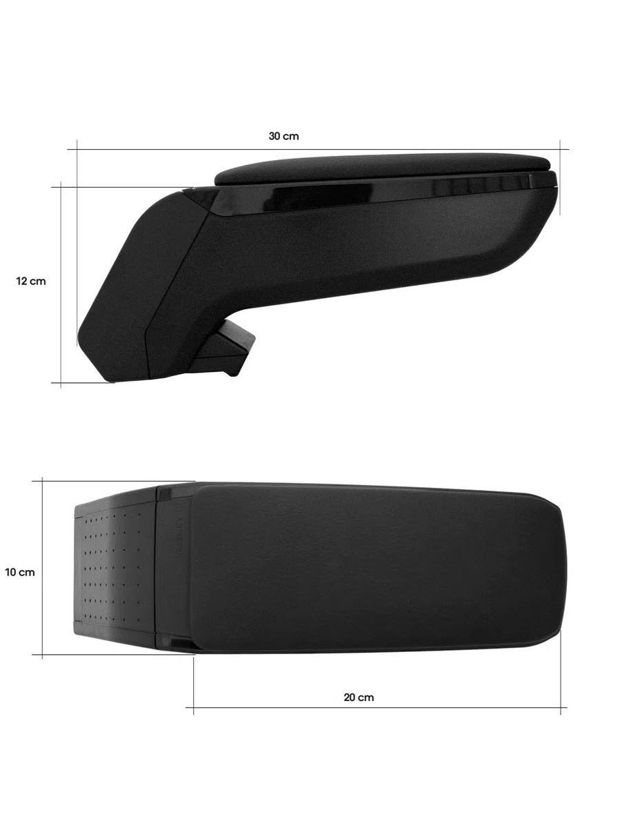 ARMSTER STANDARD | Bracciolo per Auto | Citroen C3 | Bracciolo Citroen C3 AIRCROSS II (2018>) | Nero | Accessori Auto Interno | Poggiabraccia Auto Universale