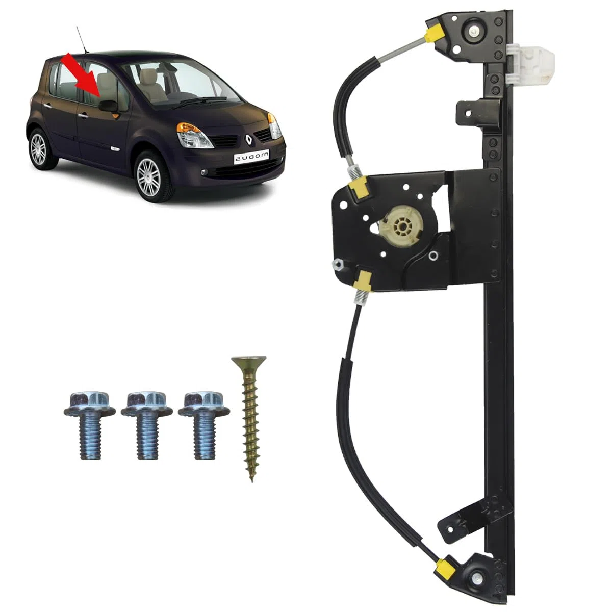 STARKIT PERFORMANCE Alzacristallo compatibile per Modus e Grand Modus (2004-2012) ALZAVETRO ANTERIORE DESTRO (passeggero) 8200277578, 8200478298, 8200748375