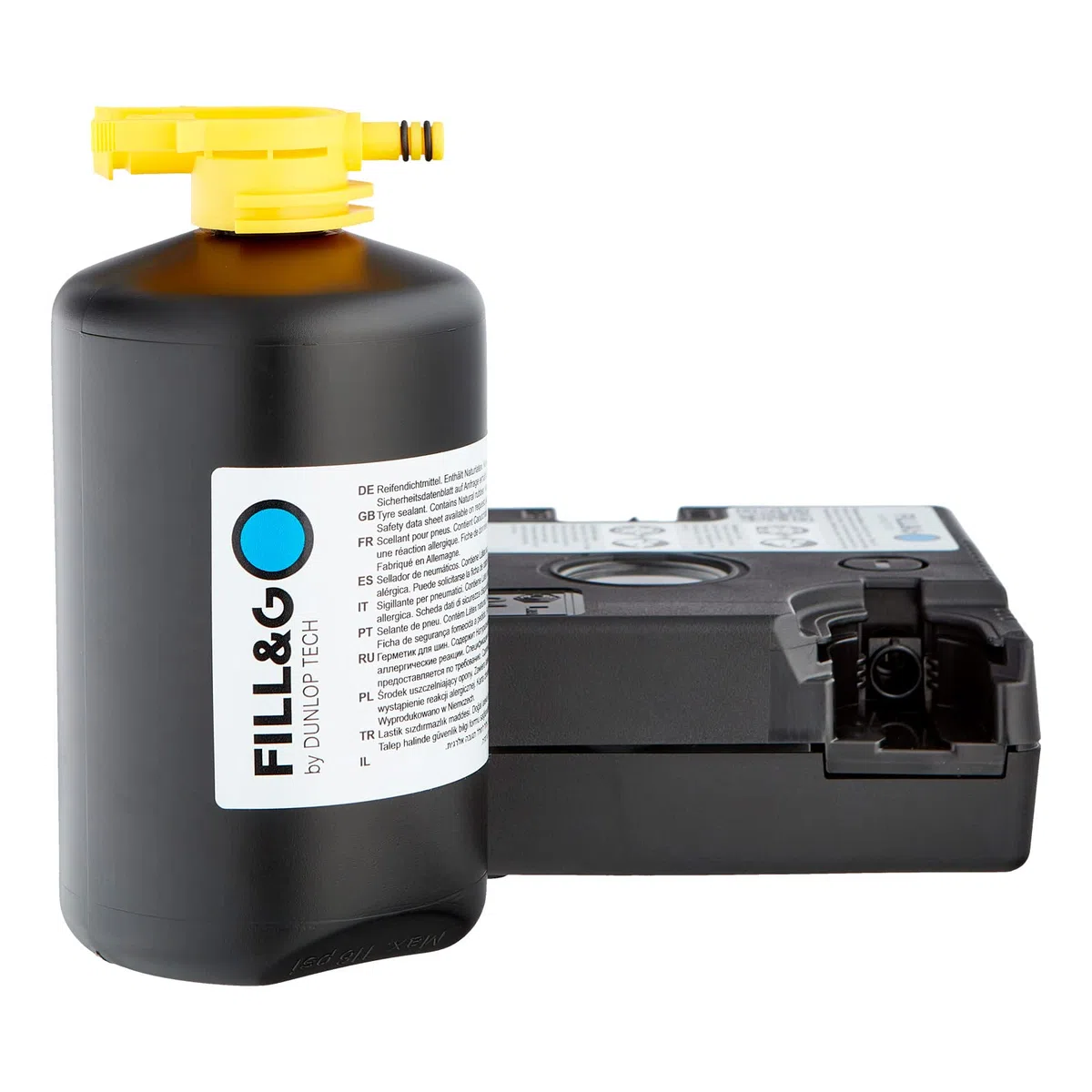 COMPATIBILE CON Y AMAHA TRICITY 300 KIT GONFIA-RIPARA MOTO-SCOOTER-BICI RIPARAZIONE GOMME-RUOTE PNEUMATICI AUTOMATICO CON COMPRESSORE E LIQUIDO SIGILLANTE DUNLOP DA 450ML TECH