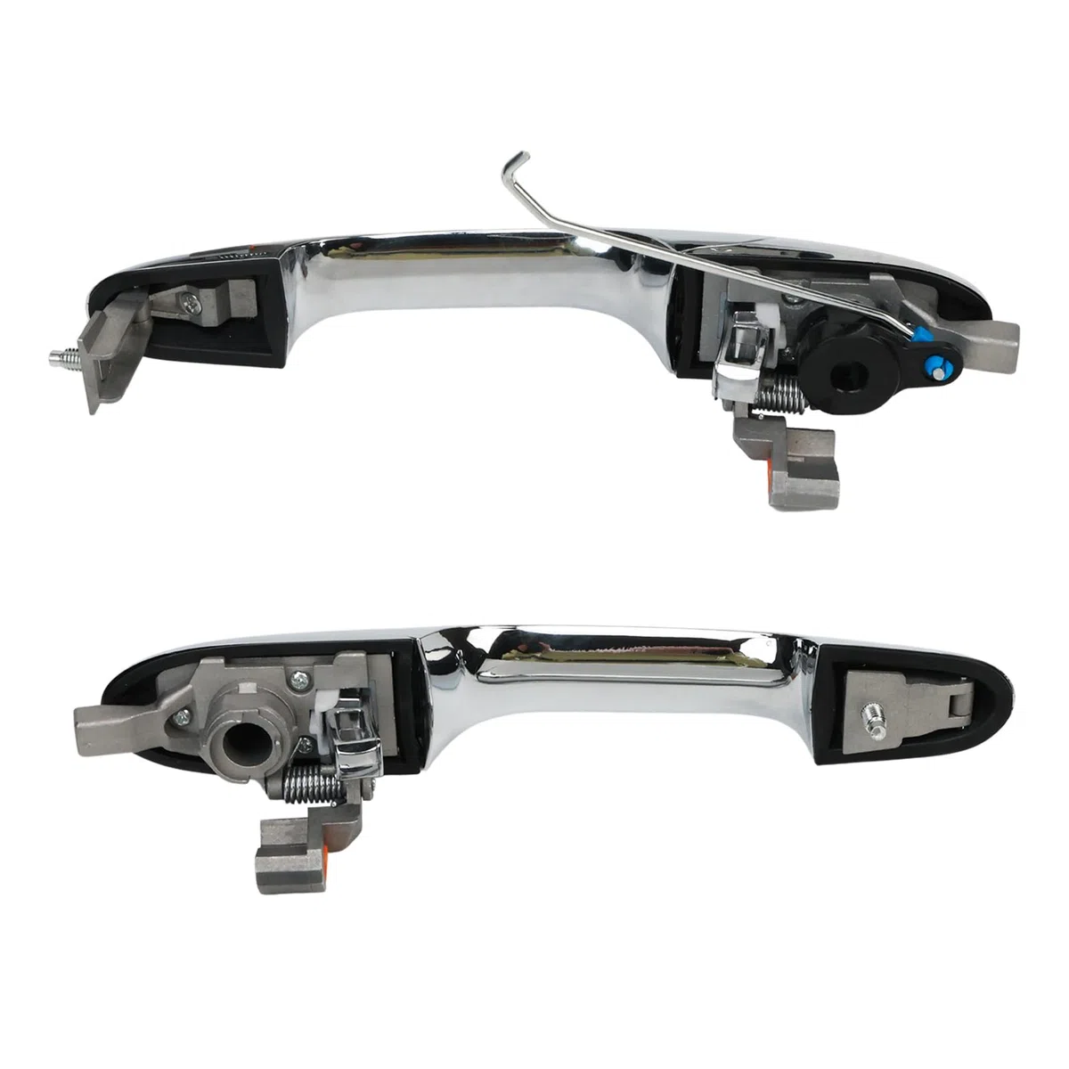 KASturbo Maniglia per porta esterna cromata fuorigioco destro e lato passeggero sinistro, adatta per Fiat 500 2007-2020, Abarth 500 2008-2020 Sostituire 735485876 735485875