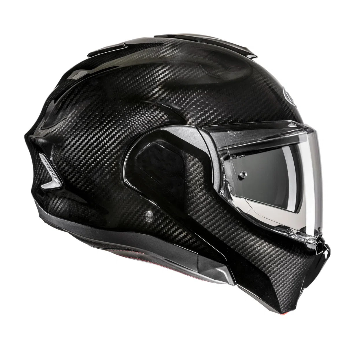 HJC, Casco Moto Modulare F100 CARBON Black, M