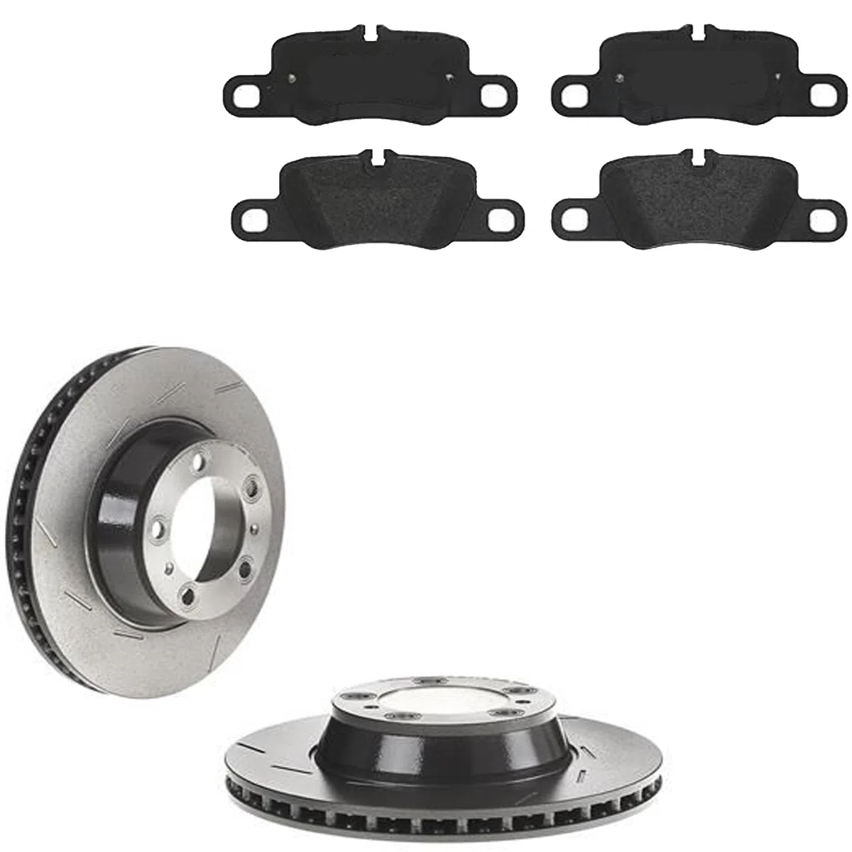 KIT FRENI POSTERIORI compatibile con PORSCHE PANAMERA (970) - DISCHI + PASTIGLIE OEM: P 65 020 | 18124, 18125, 18305, 18306 |SOSTITUZIONE DIRETTA|BASSA POLVERE|SILENZIOSO