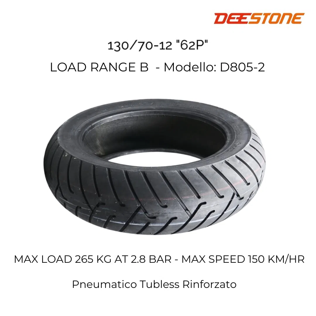 COPERTONE POSTERIORE 130/70-12 62P MOTO COMPATIBILE CON VESPA GT, GILERA RUNNER, MBK OVETTO 50, ROCKET 125
