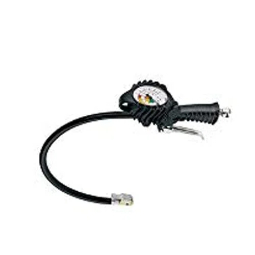 ANI AH062217 Pistola Gonfiaggio Pneumatici Manometro 80mm Scala Doppia 0-12Bar 0-170Psi Pressione Gomme Moto Auto Camper Bici