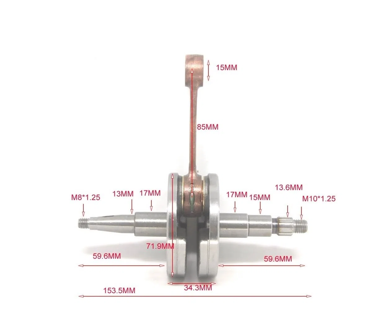 Albero motore for Grizzly LEM 50CC AC Franco Morini S6E Parti di ricambio