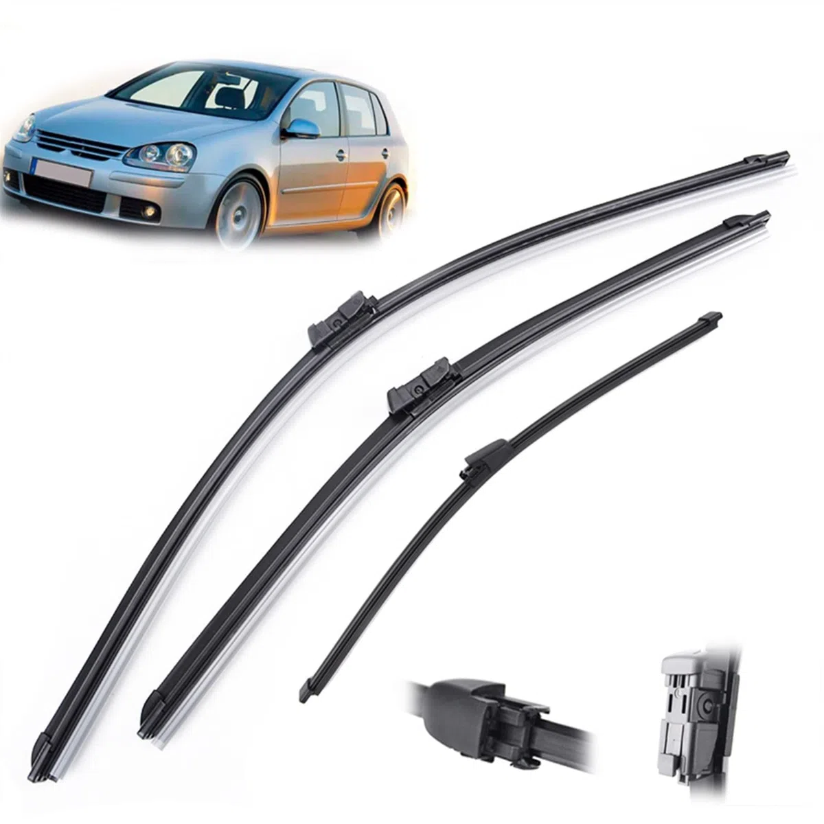 24 "19" 13" Anteriore E Posteriore Tergicristallo Spazzole Tergicristallo Accessori Auto Per VW Per Golf 5 2005 2006 2007 2008 2009 Parabrezza