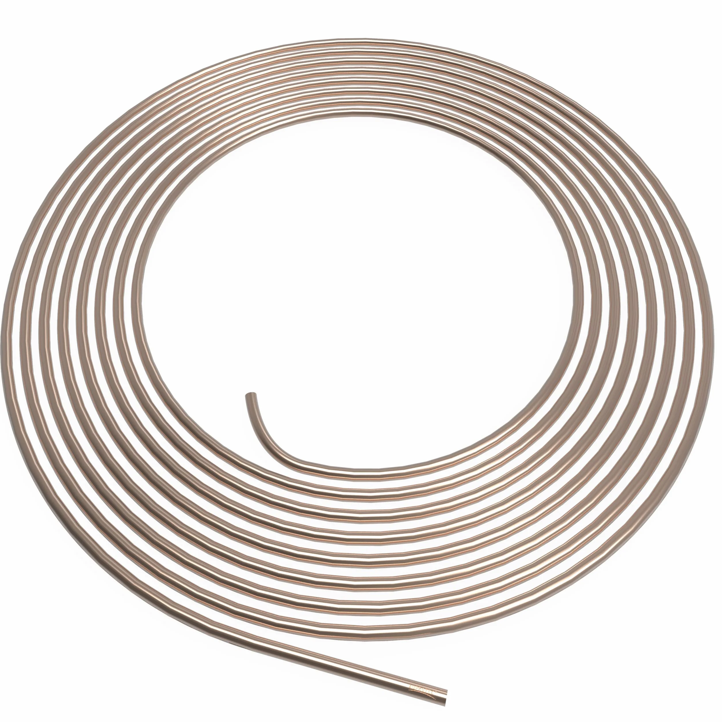 Tubo di Freno Ø 4,75 mm Rame-Nickel Tubi dei Freni di Cupronickel 1m - 10m selezione: 10m metri