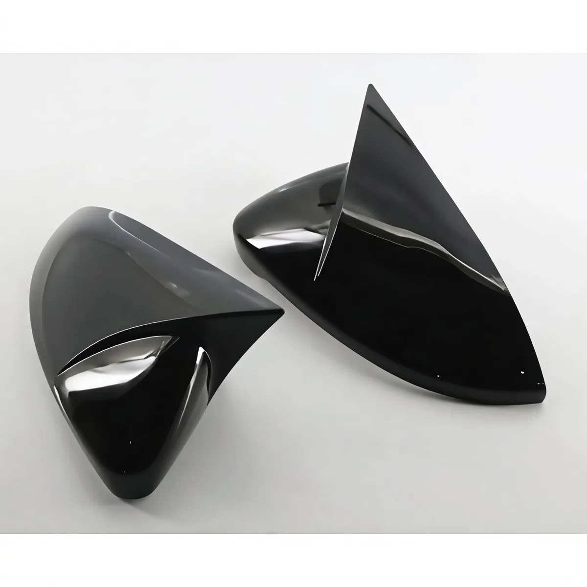 OFIXEM 2x Calotte Specchietto Nero Piano Lucido - Ricambio Copertura Esterna per VW Golf 7 MK7 / 7.5 (GTI R GTD GTE) 2013-2020