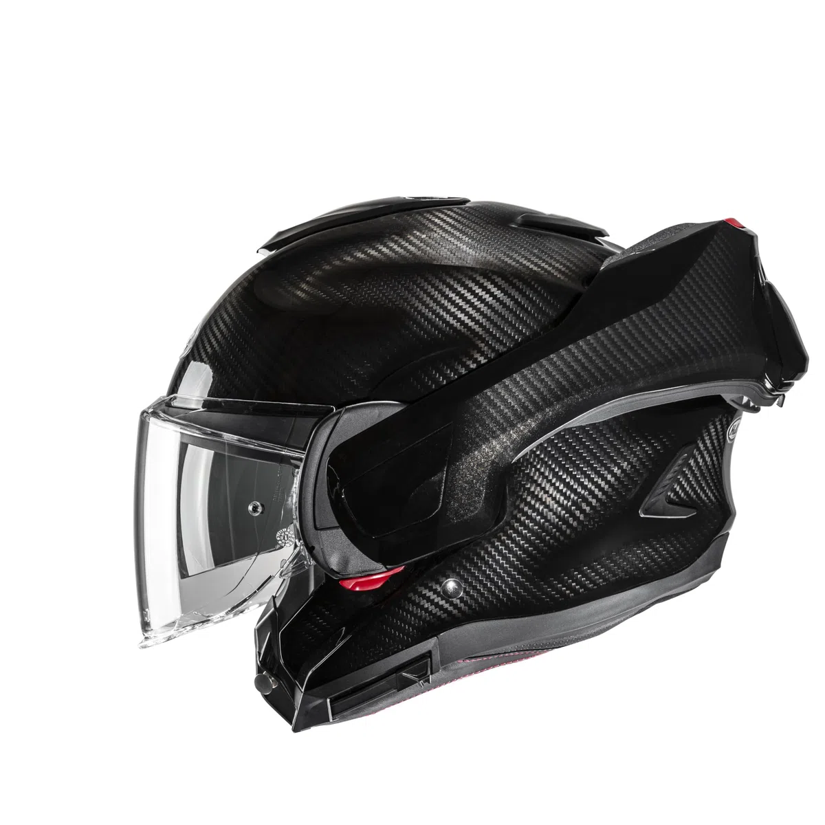 HJC, Casco Moto Modulare F100 CARBON Black, M
