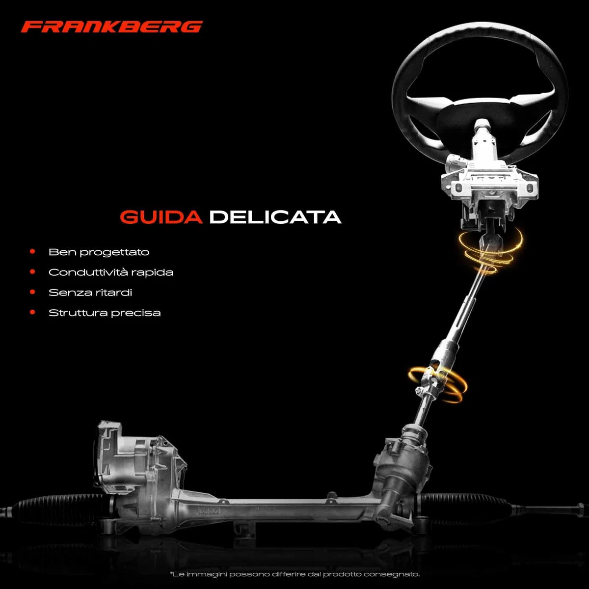 Frankberg Piantone dello sterzo Albero dello sterzo Compatibile con Q5 8RB Replace# 8R1419753E