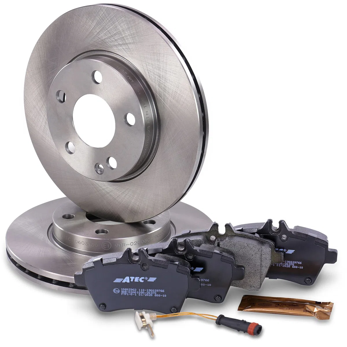 ATEC Germany Set freni asse anteriore incl. dischi freno Ø 276 mm ventilati + pastiglie freno anteriori Compatibile con MERCEDES-BENZ Classe A (W169), Classe B Sports Tourer (W245)