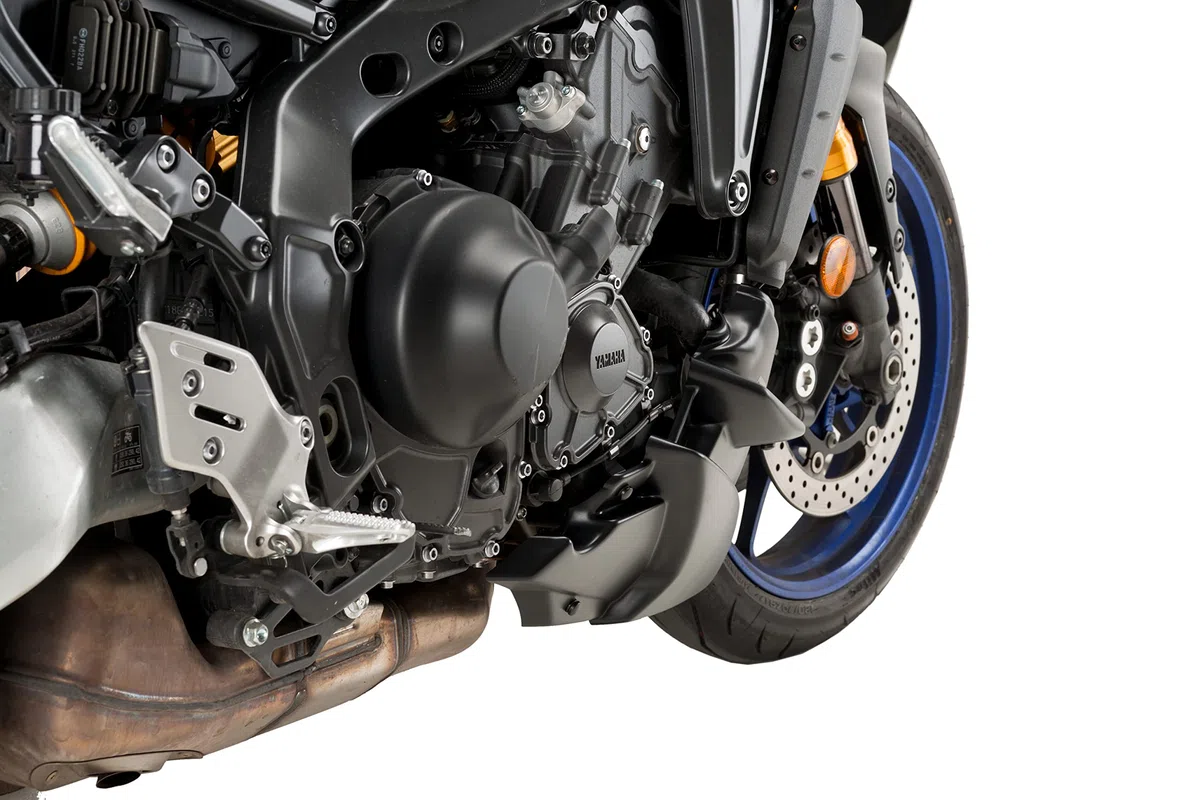 Puig 20646J Carena Inferiore aerodinamica per Motocicletta Realizzata in ABS e Alluminio ad Alta Resistenza con Design Sportivo e Protezione del Motore, Nero Opaco