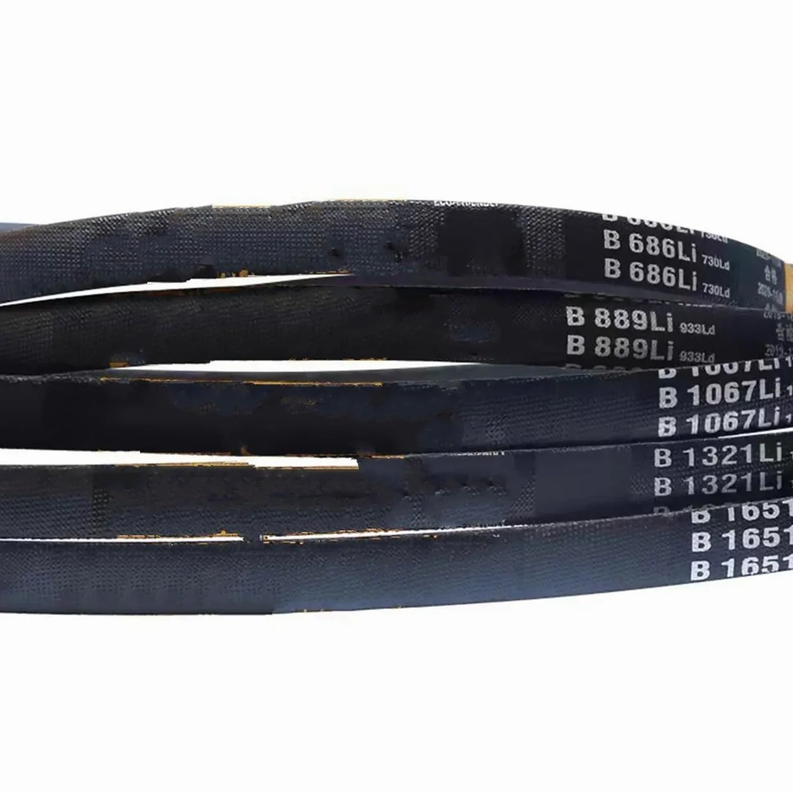 Cinghia polivale Cinghia Trapezoidale Sezione B Da B-3500 A B-4950 Cinghie Di Trasmissione Triangolari Per Auto/tosaerba Larghezza 17 Mm X 11 Cinghie Trapezoidale(Li 3950mm)