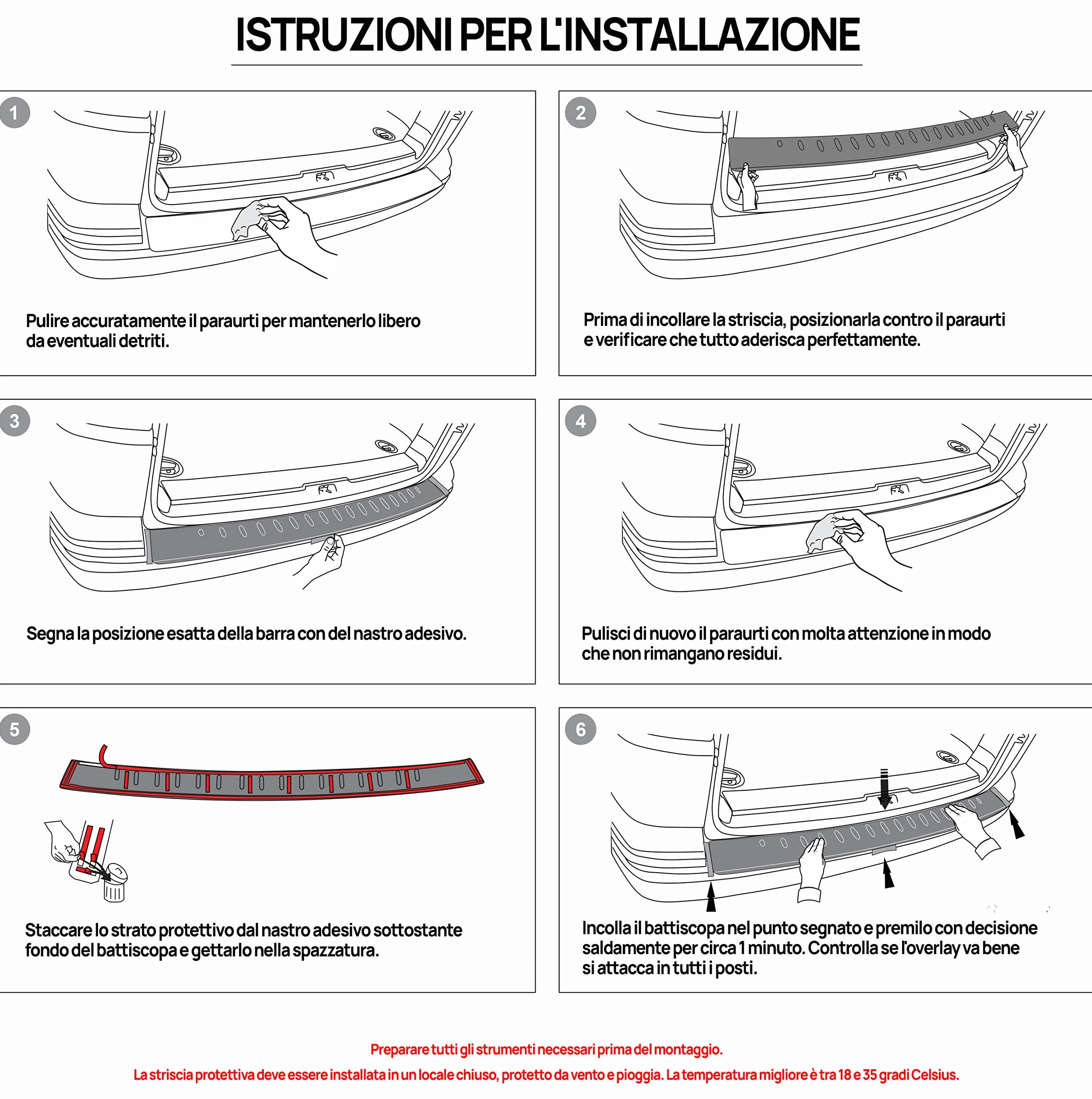 CHROMEMASTER | Protezione paraurti Posteriore | Compatibile con Citroen Jumpy 2016- L1 XS, L2 M; Polyurethane, nero opaco; Protezione paraurti protegge la vernice del paraurti dai graffi ed i danni