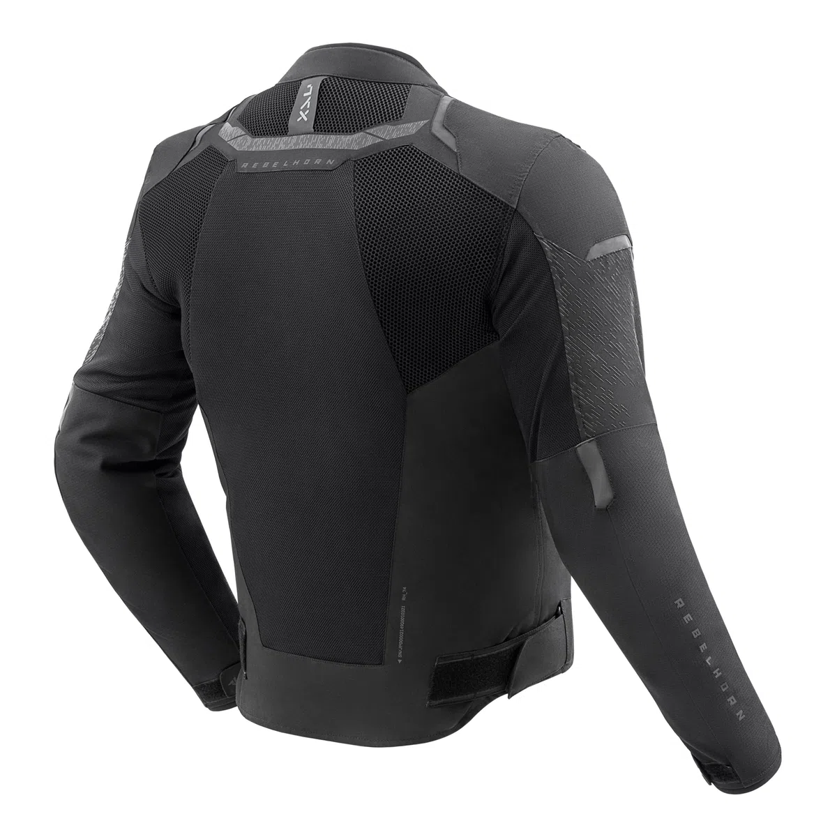 REBELHORN Jax Giacca da Moto Uomo | Tessile | Protezioni per Gomiti, Spalle e Schiena Livello 2 | Membrana Humax Rimovibile | Grandi Pannelli di Ventilazione a Rete | Taglie fino a 10XL