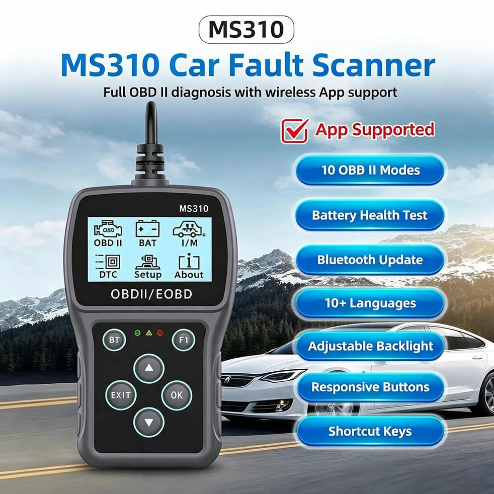 OBD2 Auto Diagnostica per Subaru Ascent/Tribeca/Wilderness | Strumento Diagnostico OBD2, Lettore di Codici Motore, Facile Lettura Codici Errore, Portatile Diagnosi Auto