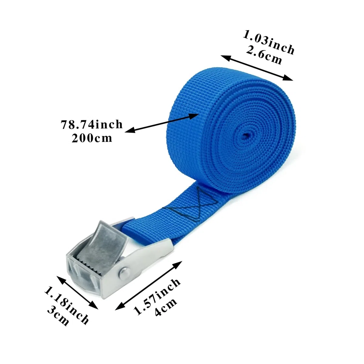 Cinghie di Fissaggio, Cinghia di fissaggio con corda di tensione da 2 m, cinghia a cricchetto resistente, cinghia di ancoraggio for bagagli da auto, cinghia di ancoraggio for carichi, lega di zinco, n