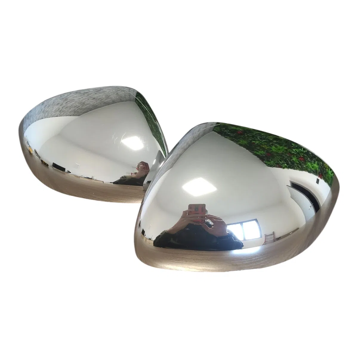 Coppia Calotte Specchio Cromate Retrovisore Compatibile con Fiat 500X 2014-2025 Nuove Coprispecchi Argento Lucido Eleganti