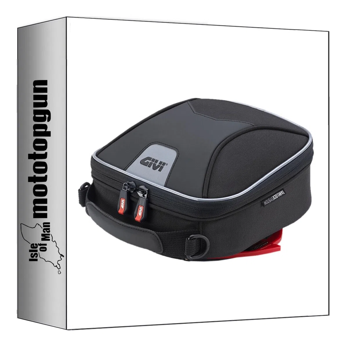 MOTOTOPGUN givi borsa xs319y serbatoio tanklock nero 3 lt + attacco compatibile con triumph tiger 900 2020 2021 2022 2023 xs319y + bf02