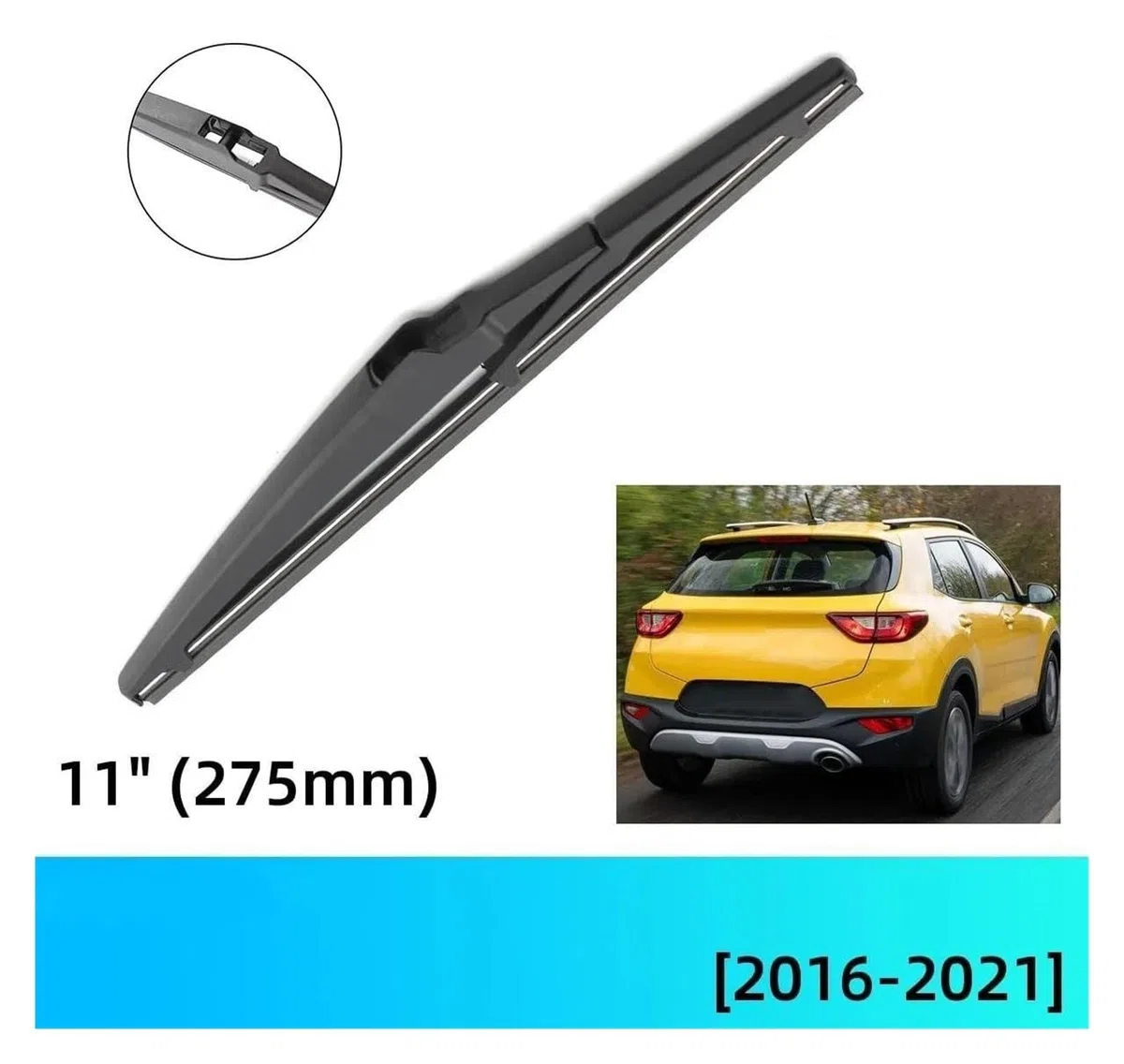 Tergilunotto Automobilistico per KIA per Stonic 2016 2017 2018 2019 2020 2021 Auto Anteriore Posteriore Spazzole Tergicristallo Spazzole JU Gancio Spazzole Tergicristallo Auto