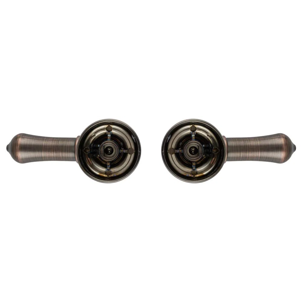 Dura Faucet DF-RKC-ORB RV - Maniglie di ricambio per acqua calda e fredda Classic - Rivestimento metallico solo su modelli in ABS (bronzo oliato)