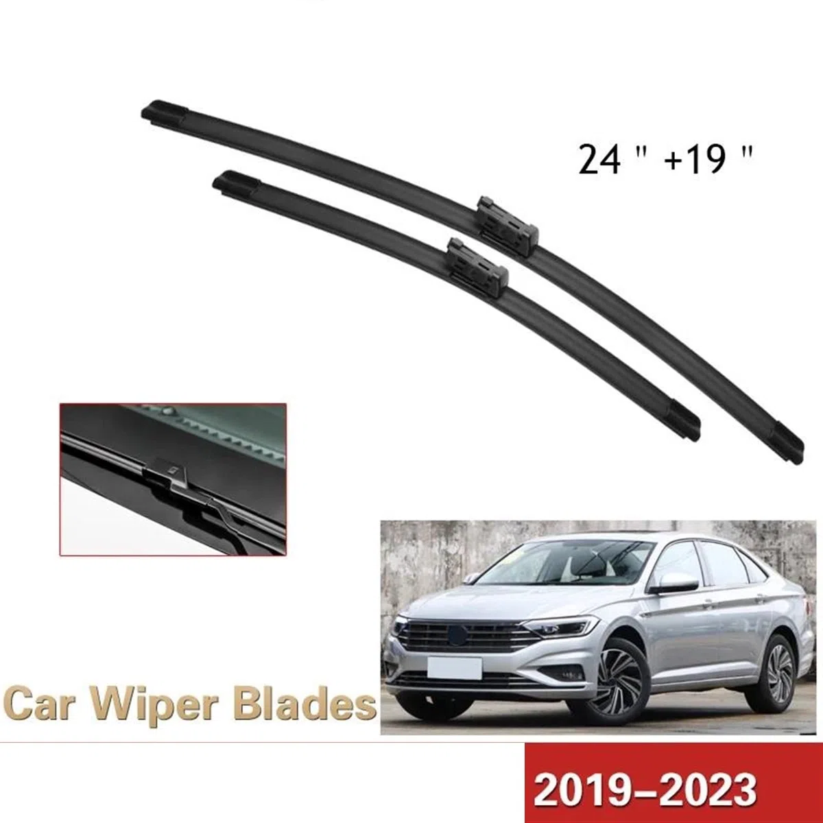 Spazzole Ricambio Tergicristalli Per VW Per Per A7 MK7 2019-2023 Finestra Anteriore Parabrezza Tergicristalli Accessori Auto Spazzole Tergicristallo Auto Auto Spazzole Tergicristallo