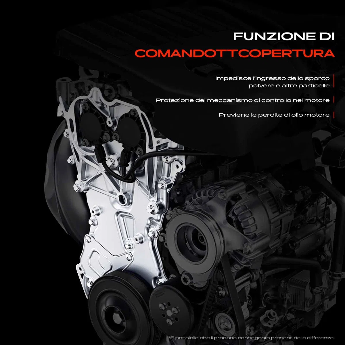 Frankberg Coperchio della cinghia di distribuzione BM5G6P073FA | Compatibile con: Fiesta VI CB1 CCN, KA+ FK UK, Ecosport, K.u.g.a II DM2