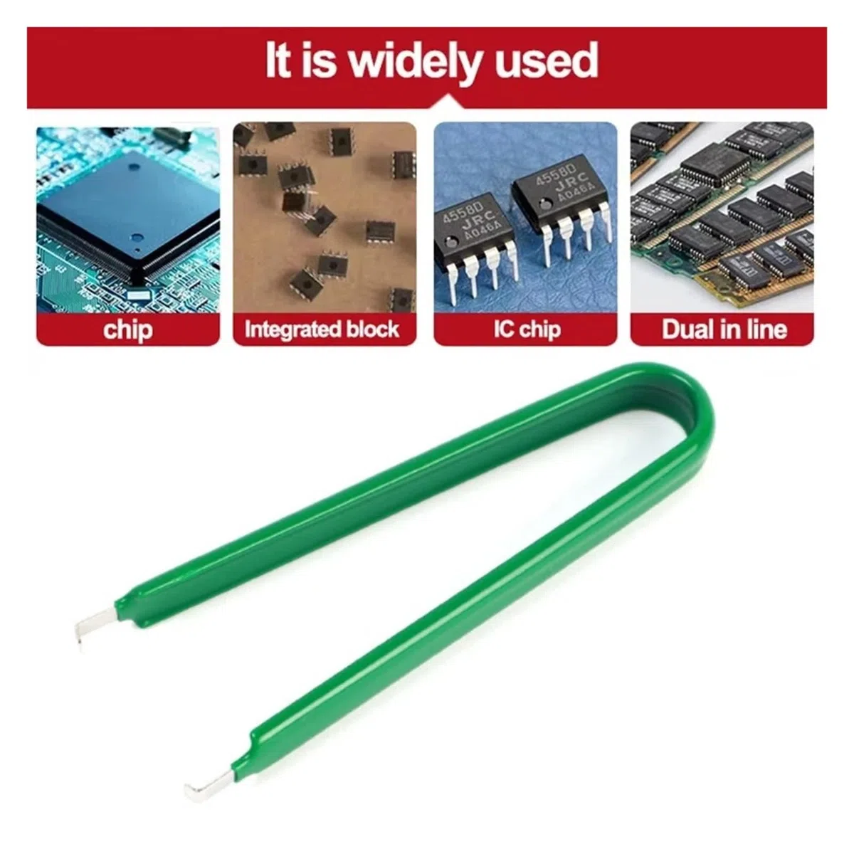 Estrattore per fusibili auto DIP IC Chip estrattore strumento di rimozione 2 in 1 kit di riparazione (misto 2 pezzi)