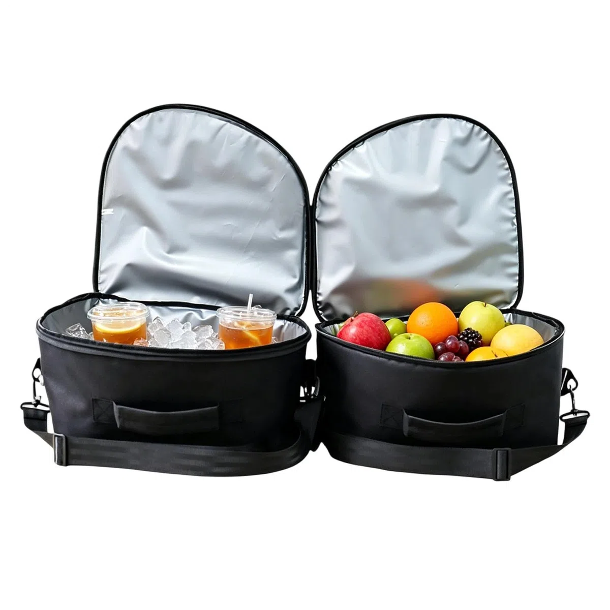 Borsa Portaoggetti Da Bagagliaio Anteriore 2 Pezzi Portatile Con Coperchio | Organizer Termico per Bagagliaio Per Vacanze, Barbecue, Lunghi Viaggi, Brevi Gite E Campeggio