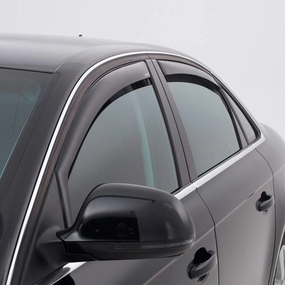 ClimAir Car Comfort Deflettori d'Aria Nero Compatibile con Volvo XC40 2018-