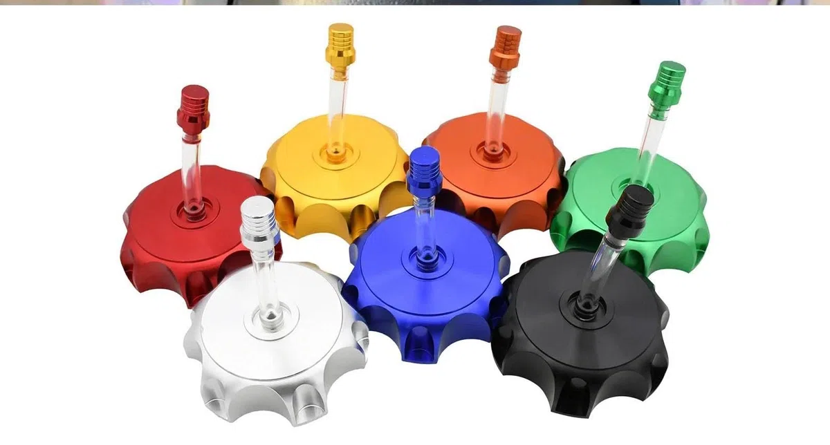 Tappo Serbatoio Carburante in Alluminio CNC per Moto da 50 Mm con Sfiato con Tappo di Sfiato ATV per Y&amaha Universale