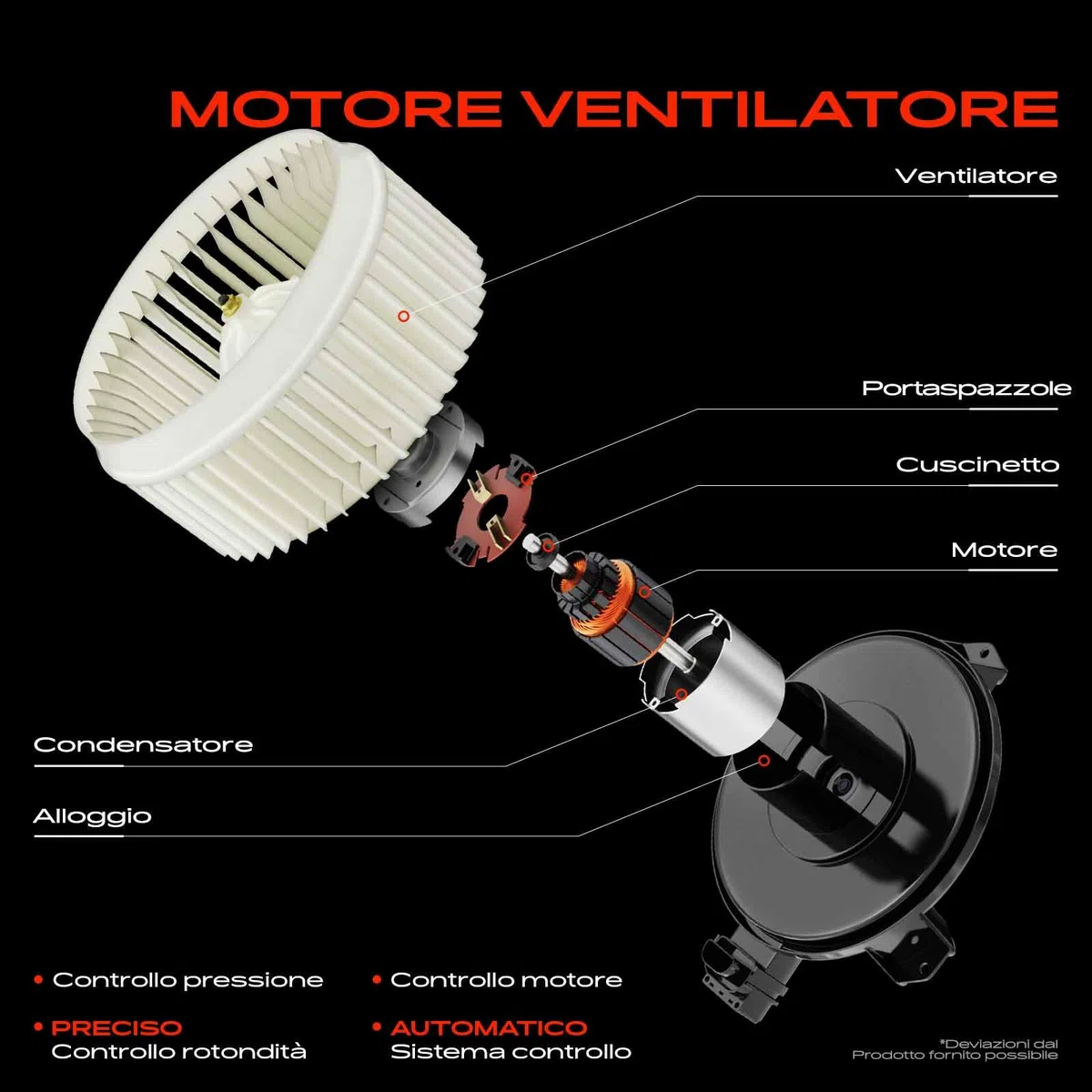 Frankberg Motore del ventilatore Ventilatore del riscaldamento Compatibile con ASX GAW Lancer VIII Spotback CXA Outlandel II CWW Lancer VIII CYA CZA Lancer VII Station Wagon CSW CTW Replace# 700239