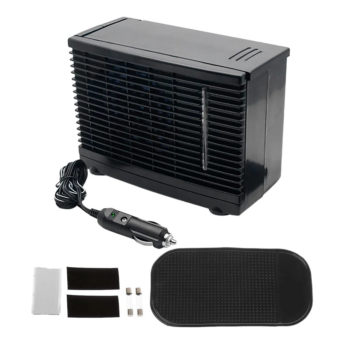 Ventilatore Condizionatore Portatile Auto - Umidificatore Ventilatore Auto - 12V Design con Serbatoio d'Acqua Apparecchio Compatto per Ventilazione per Viaggio Pendolarismo